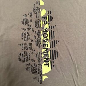 Free people movement oversized crop tee